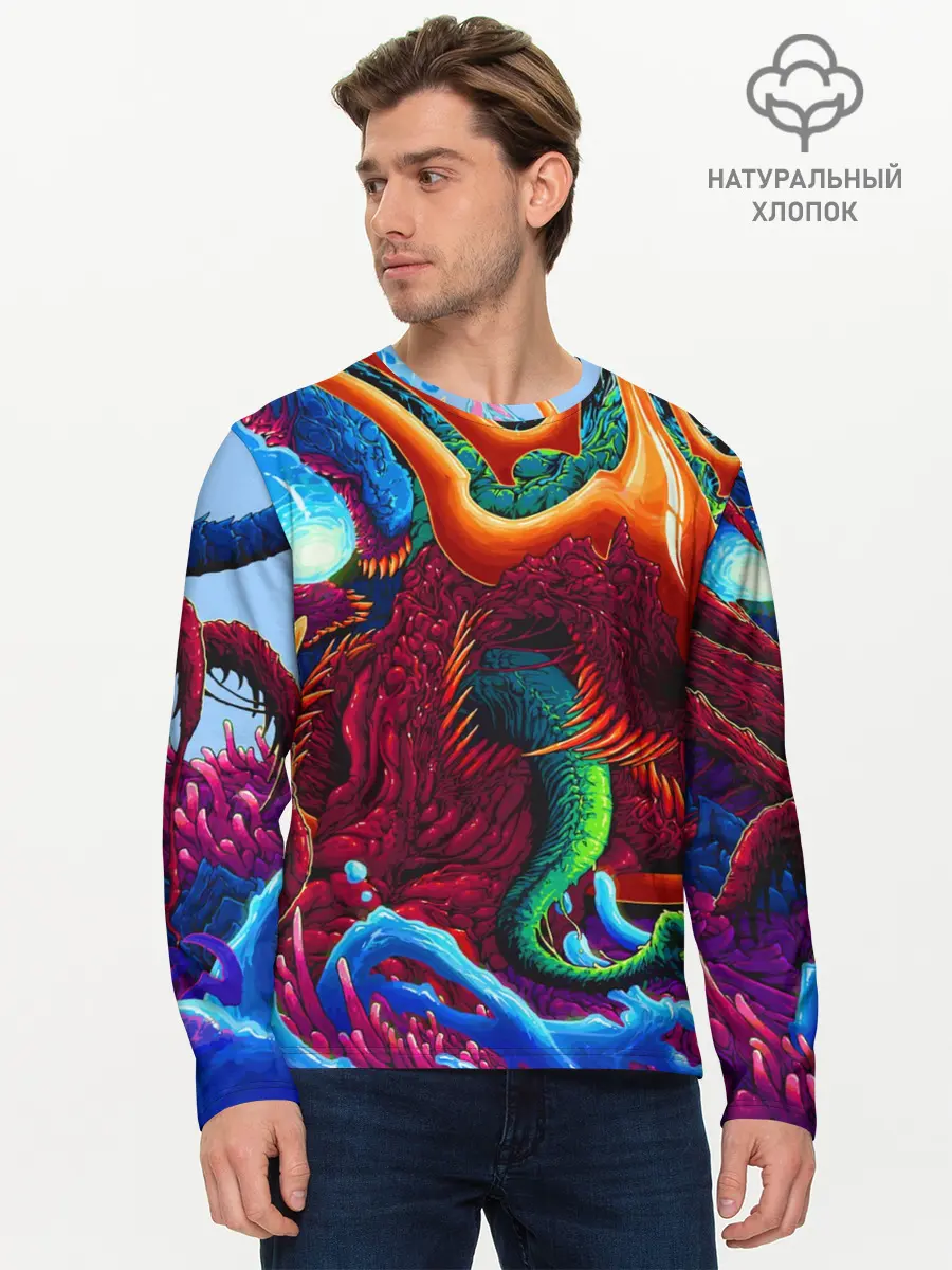Мужской лонгслив базовый / Hyper Beast (P007_P004ooo1769461, P004ooo1769461)