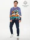 Мужской лонгслив базовый / Уличный художник (P007_P004ooo1769689, P004ooo1769689)