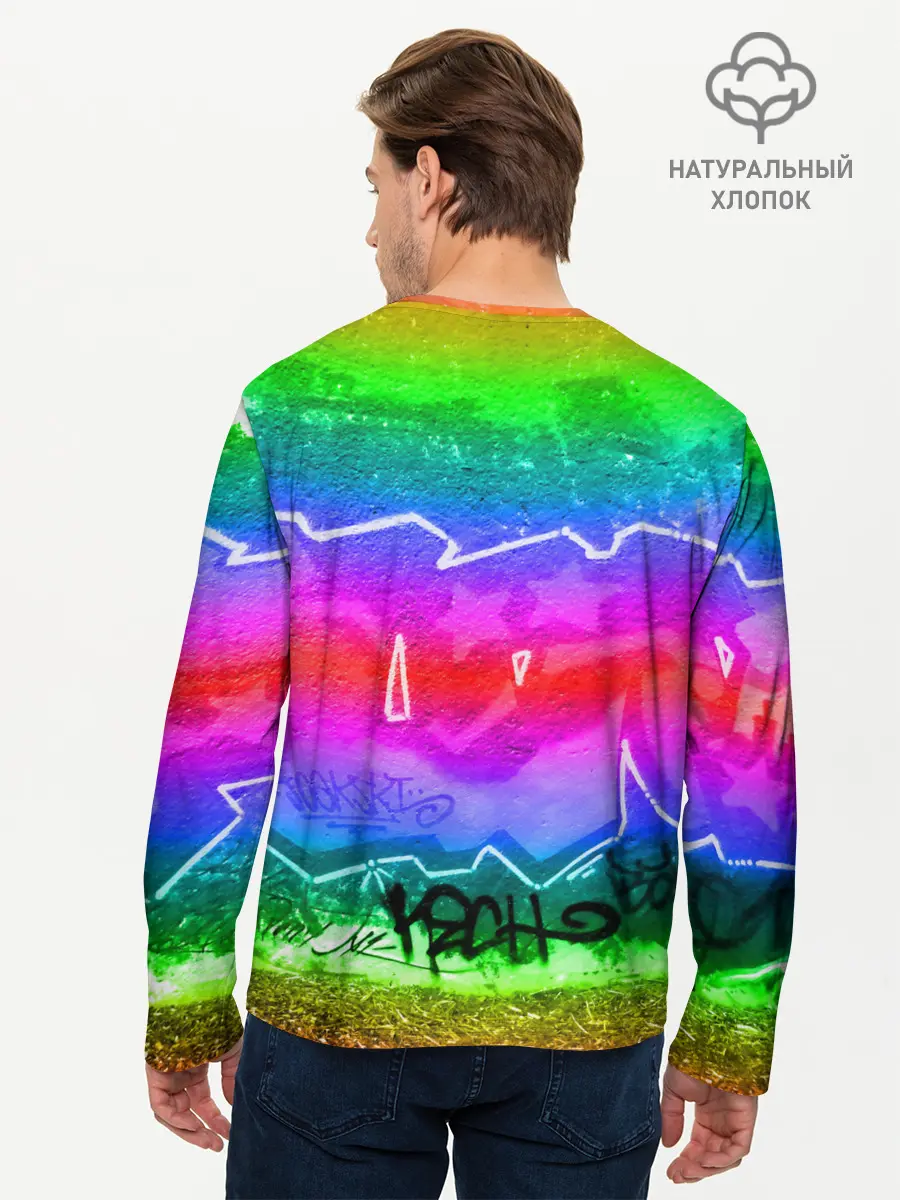 Мужской лонгслив базовый / GRAFFITI NEON (P007_P004ooo1769751, P004ooo1769751)