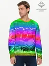 Мужской лонгслив базовый / GRAFFITI NEON (P007_P004ooo1769751, P004ooo1769751)