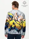 Мужской лонгслив базовый / Street art (P007_P004ooo1768299, P004ooo1768299)