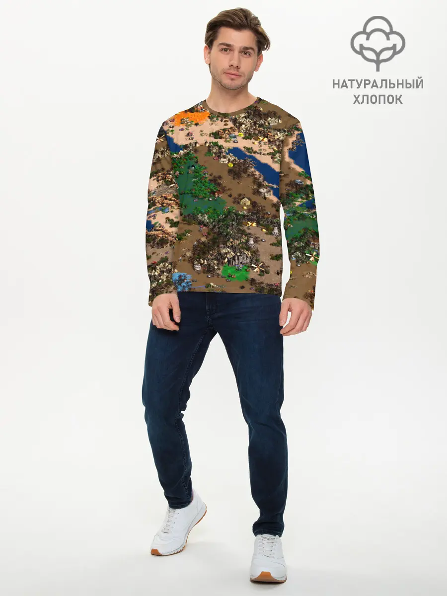 Мужской лонгслив базовый / Heroes style HD (P007_P004ooo1768659, P004ooo1768659)