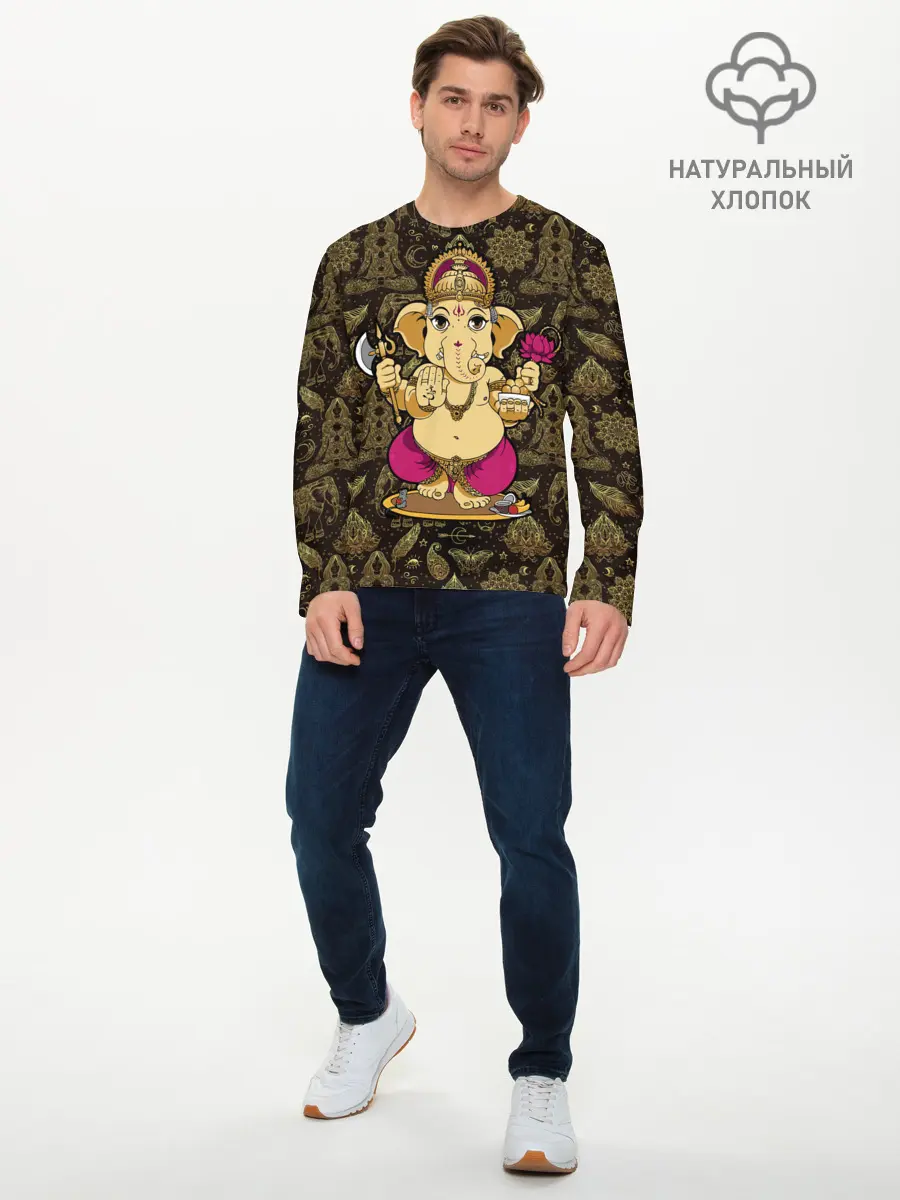 Мужской лонгслив базовый / Ganesha (P007_P004ooo1769223, P004ooo1769223)