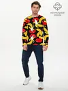 Мужской лонгслив базовый / Губы и бананы (P007_P004ooo1769321, P004ooo1769321)