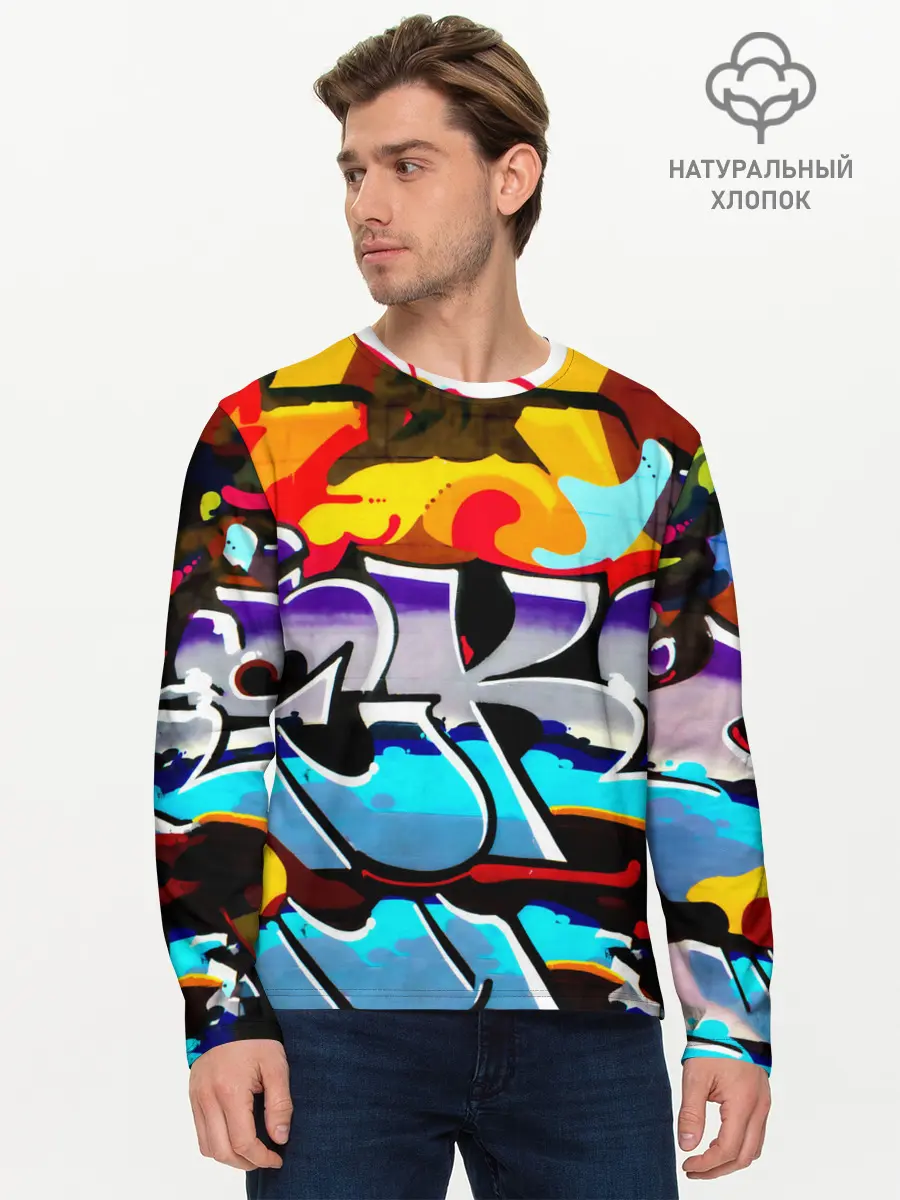 Мужской лонгслив базовый / urban neon (P007_P004ooo1770765, P004ooo1770765)