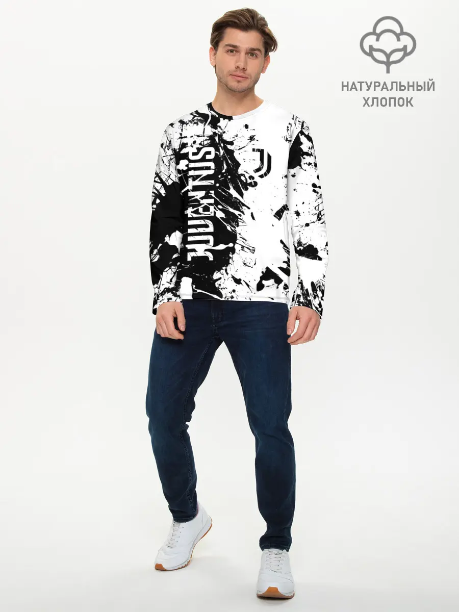 Мужской лонгслив базовый / JUVENTUS (P007_P004ooo1770065, P004ooo1770065)