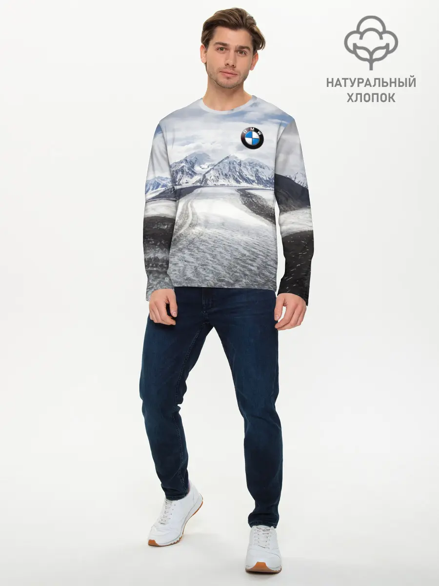 Мужской лонгслив базовый / BMW (P007_P004ooo1774983, P004ooo1774983)