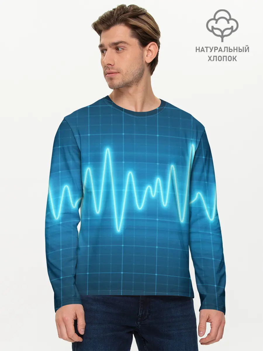 Мужской лонгслив базовый / music line (P007_P004ooo1774209, P004ooo1774209)