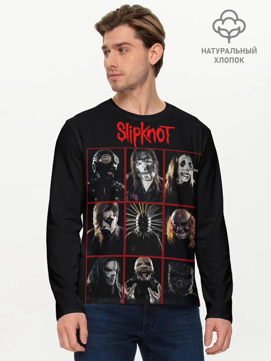 Мужской лонгслив базовый / Slipknot-Alltogether (P007_P004ooo1775345, P004ooo1775345)