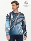 Мужской лонгслив базовый / Металлические ноты (P007_P004ooo1772685, P004ooo1772685)