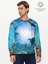 Мужской лонгслив базовый / Дельфины (P007_P004ooo1774157, P004ooo1774157)