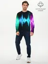 Мужской лонгслив базовый / neon music (P007_P004ooo1774197, P004ooo1774197)