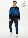 Мужской лонгслив базовый / Электро стиль (P007_P004ooo1774207, P004ooo1774207)