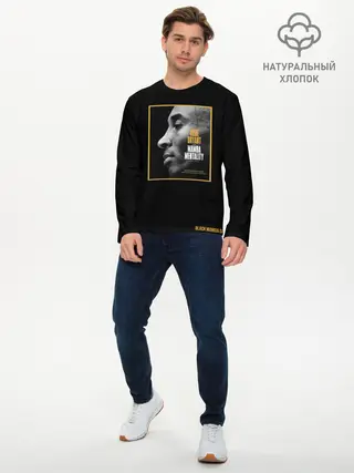 Мужской лонгслив базовый / Kobe Bryant black mamba