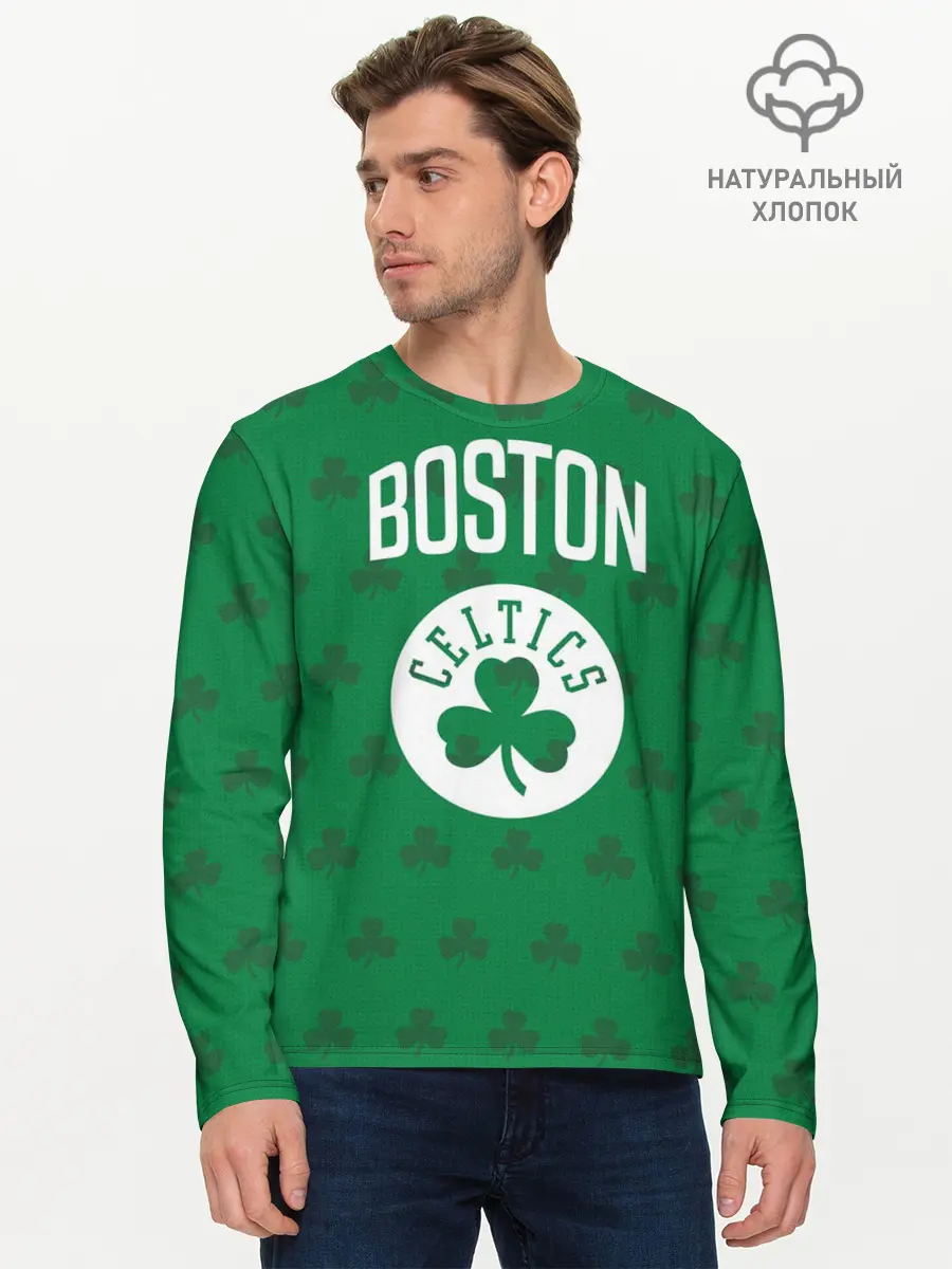 Мужской лонгслив базовый / Boston Celtics (P007_P004ooo1777645, P004ooo1777645)