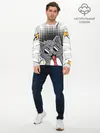Мужской лонгслив базовый / Кот (P007_P004ooo1778017, P004ooo1778017)