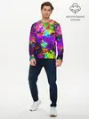 Мужской лонгслив базовый / Буйство цвета (P007_P004ooo1779771, P004ooo1779771)