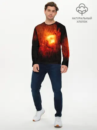 Мужской лонгслив базовый / Черная дыра (P007_P004ooo1778175, P004ooo1778175)