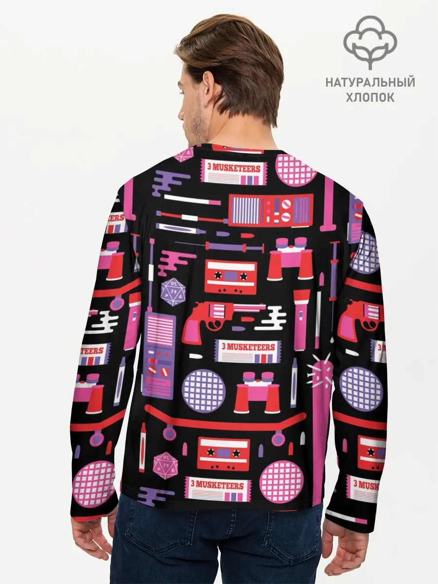 Мужской лонгслив базовый / STRANGER THINGS STARTER PACK (P007_P004ooo1778703, P004ooo1778703)