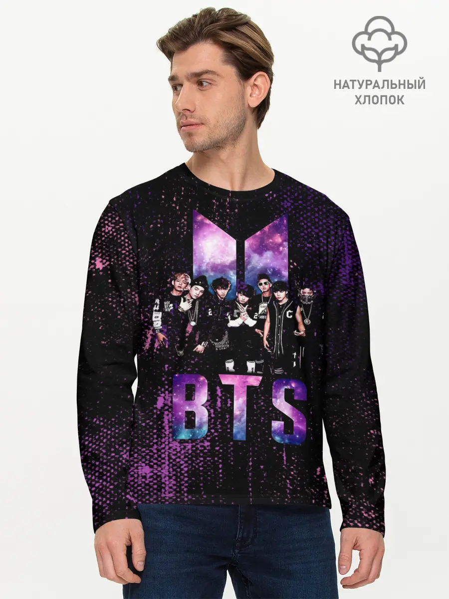 Мужской лонгслив базовый / BTS (P007_P004ooo1778745, P004ooo1778745)