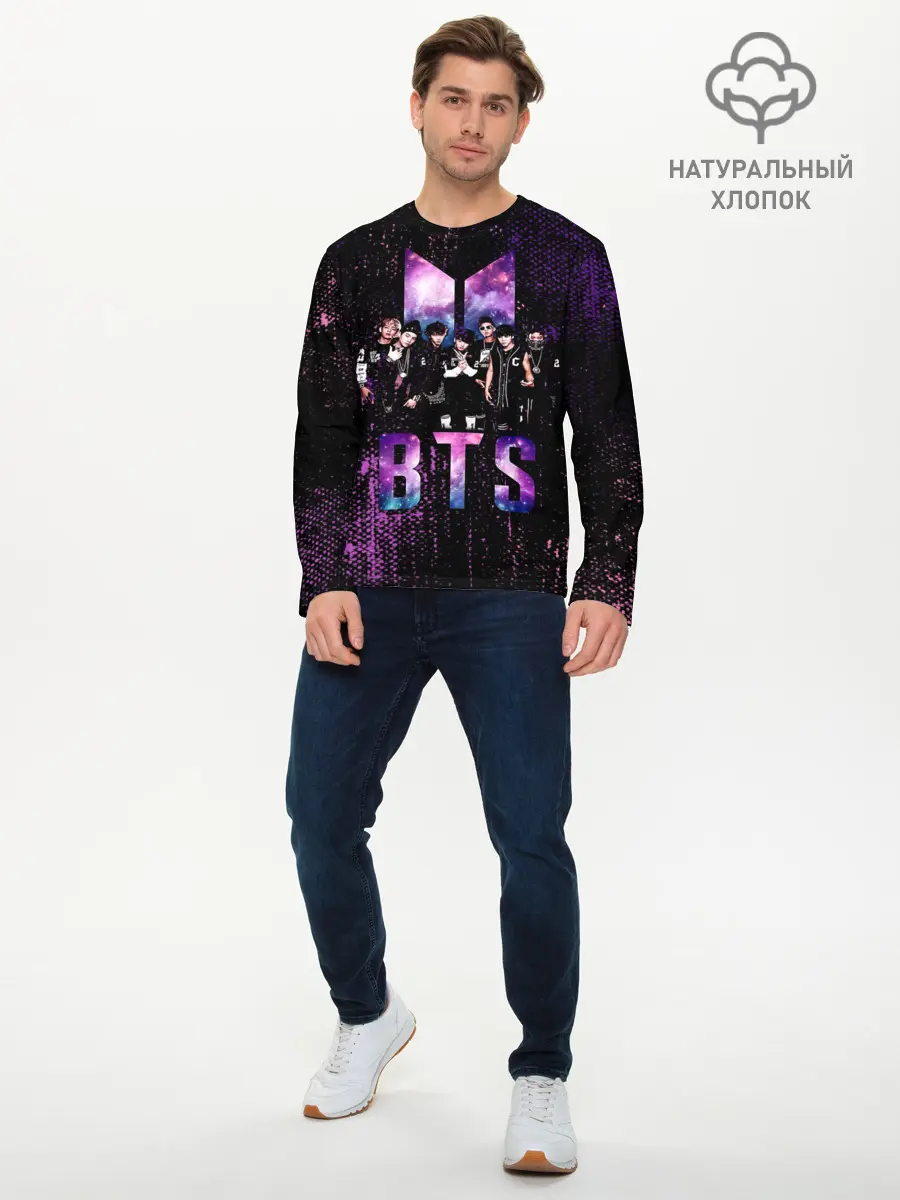 Мужской лонгслив базовый / BTS (P007_P004ooo1778745, P004ooo1778745)