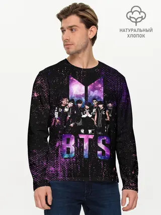 Мужской лонгслив базовый / BTS