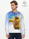Мужской лонгслив базовый / Pikachu Detective (P007_P004ooo1780351, P004ooo1780351)