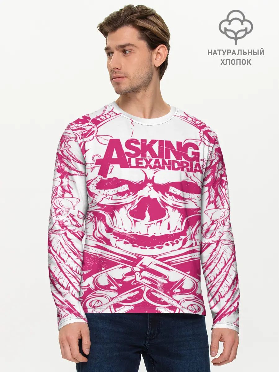 Мужской лонгслив базовый / Asking Alexandria (P007_P004ooo1780365, P004ooo1780365)