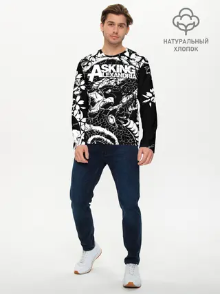 Мужской лонгслив базовый / Asking Alexandria (P007_P004ooo1780375, P004ooo1780375)
