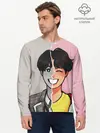 Мужской лонгслив базовый / K-Pop (P007_P004ooo1780557, P004ooo1780557)