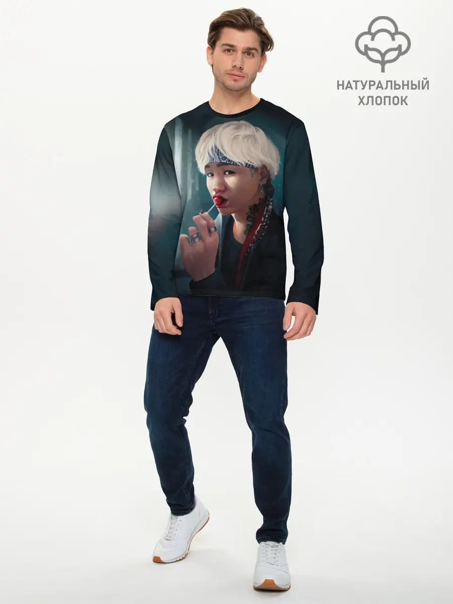 Мужской лонгслив базовый / Suga (P007_P004ooo1780563, P004ooo1780563)