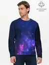 Мужской лонгслив базовый / Неоновый космос (P007_P004ooo1781551, P004ooo1781551)