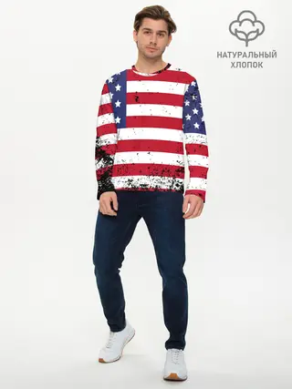 Мужской лонгслив базовый / США
