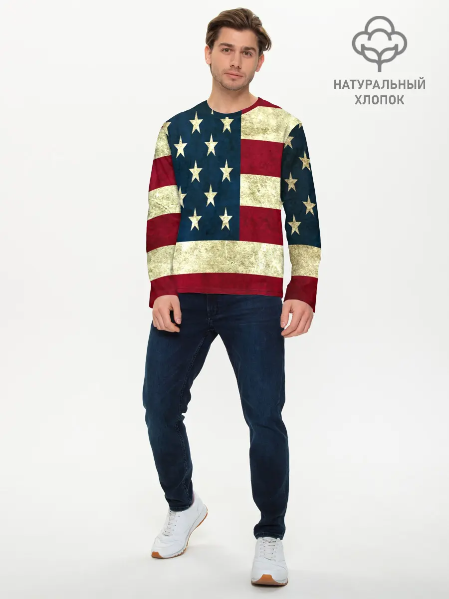 Мужской лонгслив базовый / usa collection 2019 (P007_P004ooo1781773, P004ooo1781773)