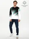 Мужской лонгслив базовый / GLITCH STRIPES (P007_P004ooo1785325, P004ooo1785325)