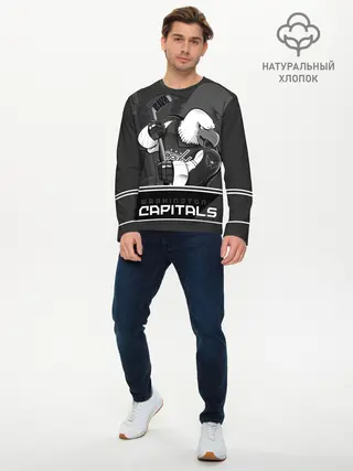 Мужской лонгслив базовый / Washington Capitals