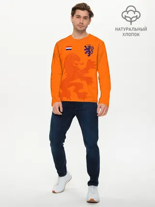 Мужской лонгслив базовый / Сборная Голландии (P007_P004ooo1786187, P004ooo1786187)