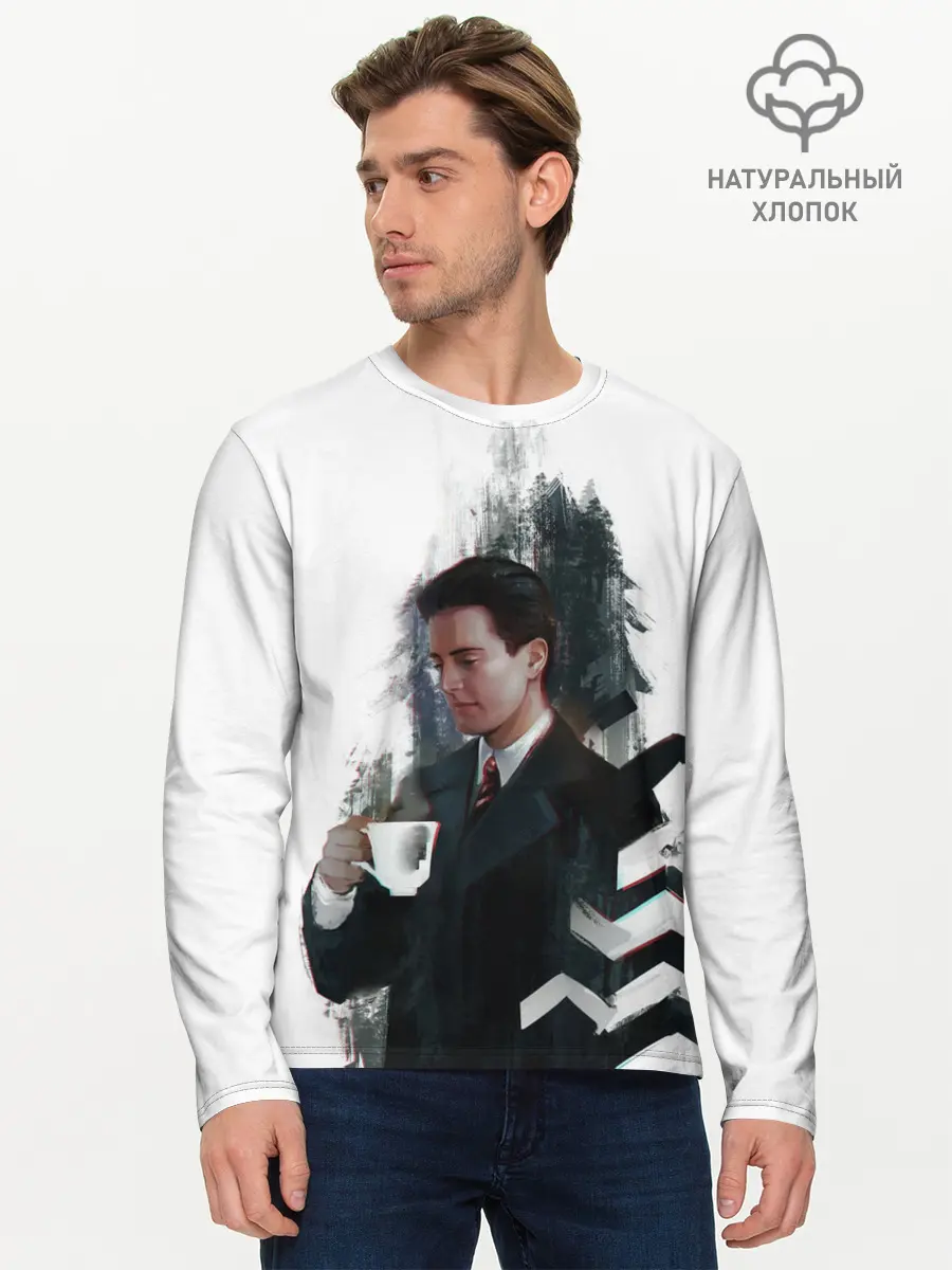 Мужской лонгслив базовый / Twin Peaks (P007_P004ooo1786665, P004ooo1786665)