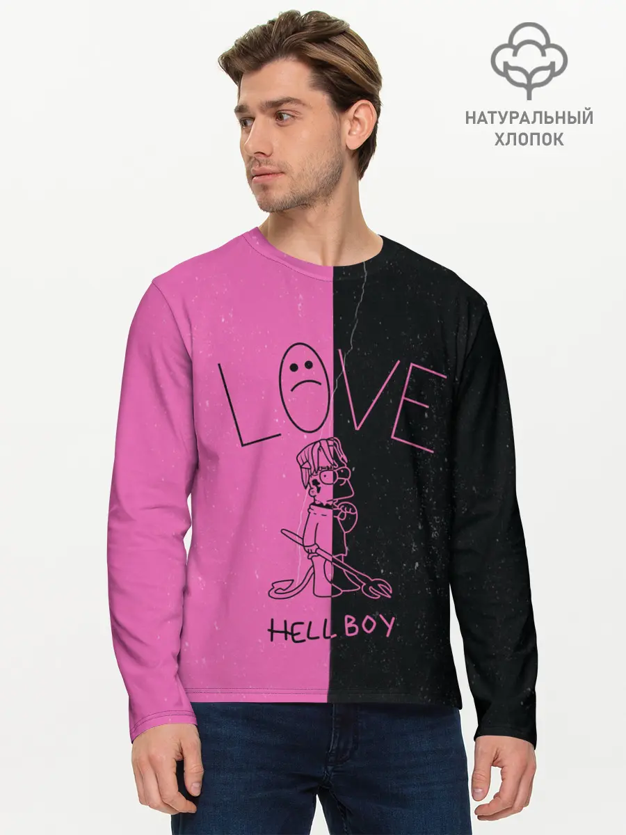 Мужской лонгслив базовый / Lil Peep (P007_P004ooo1786005, P004ooo1786005)
