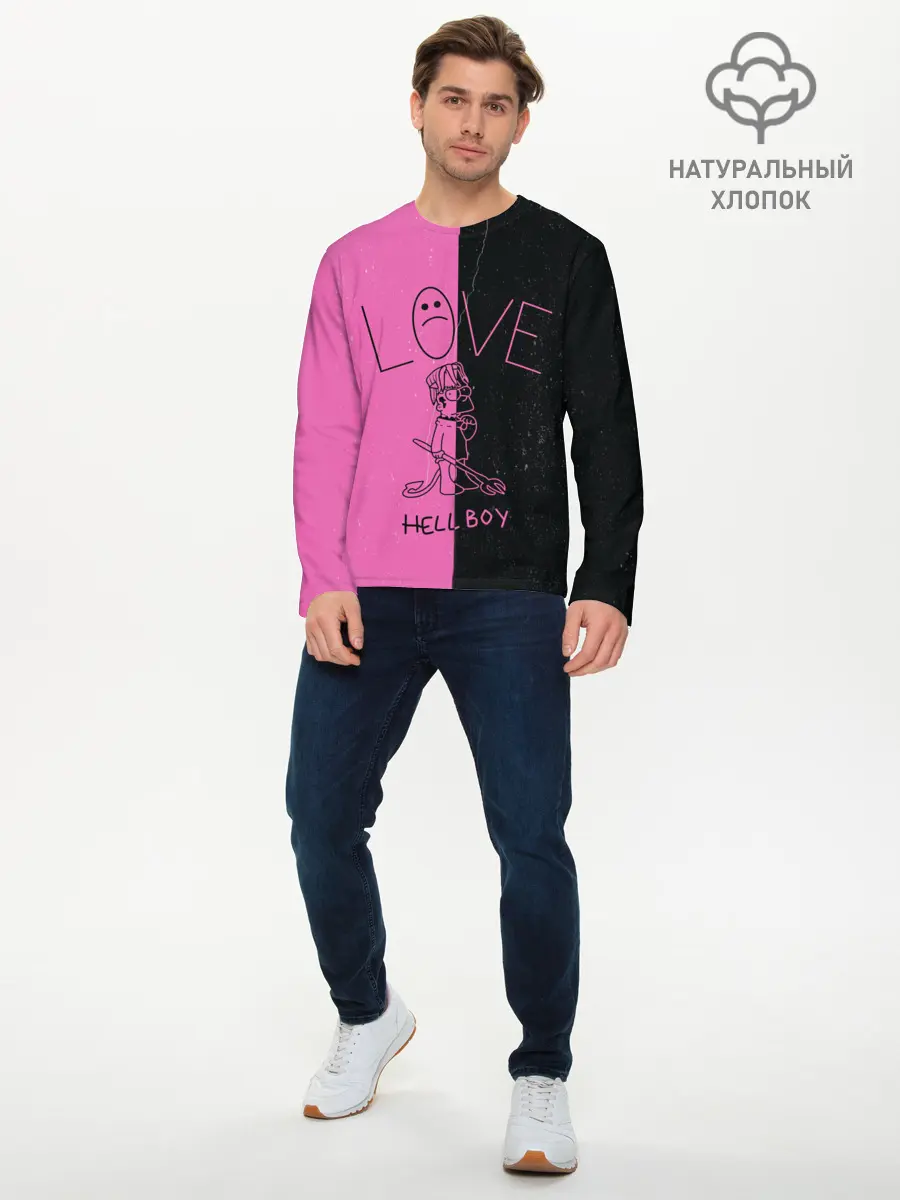 Мужской лонгслив базовый / Lil Peep (P007_P004ooo1786005, P004ooo1786005)
