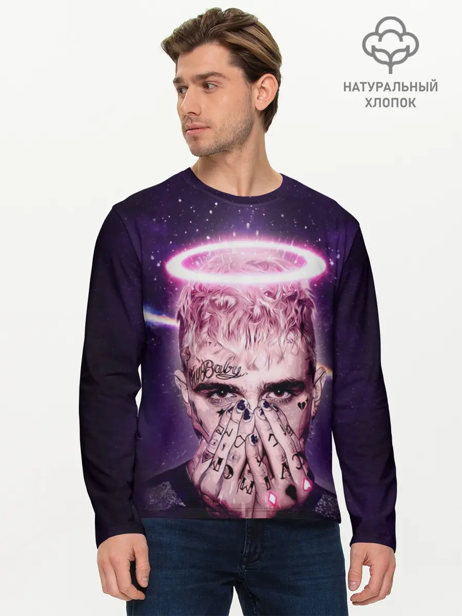 Мужской лонгслив базовый / Lil Peep (P007_P004ooo1786011, P004ooo1786011)