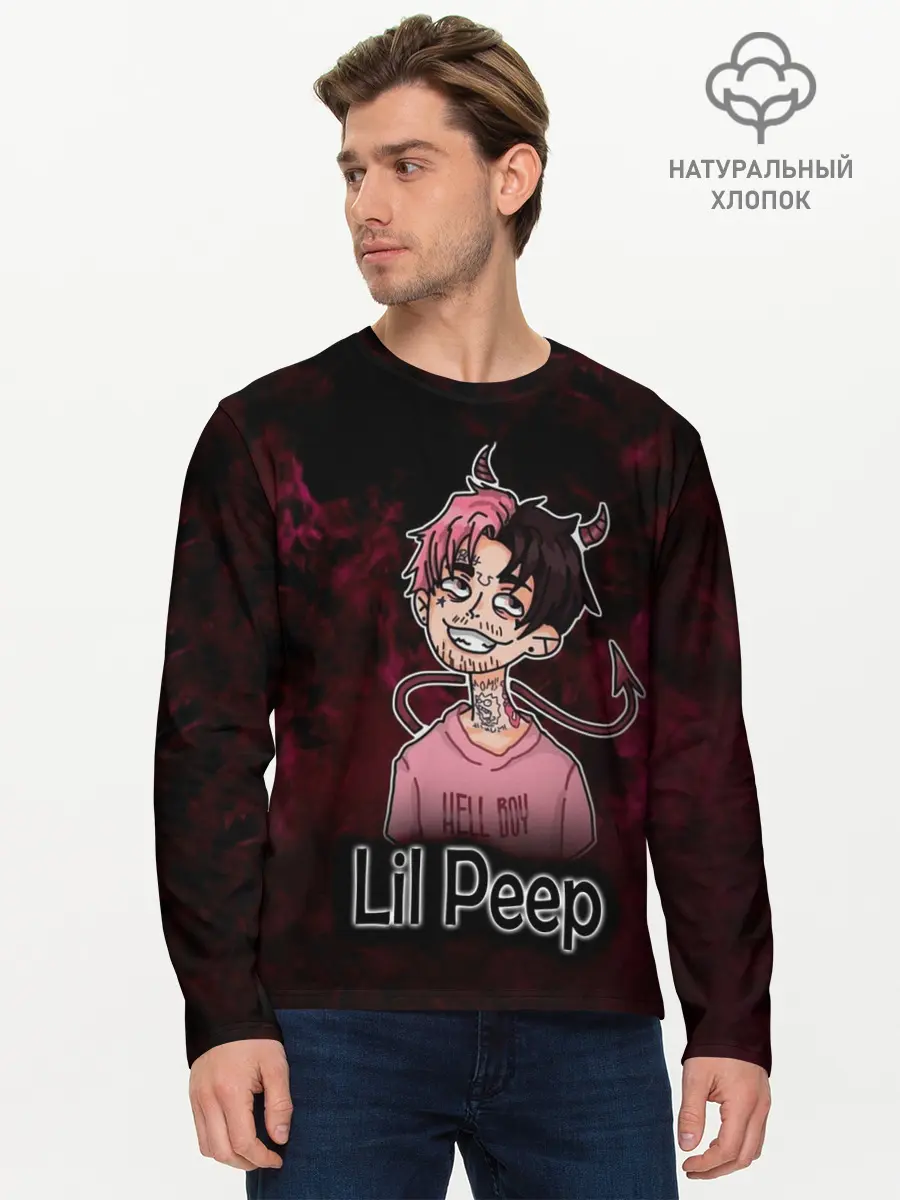 Мужской лонгслив базовый / Lil Peep (P007_P004ooo1786039, P004ooo1786039)