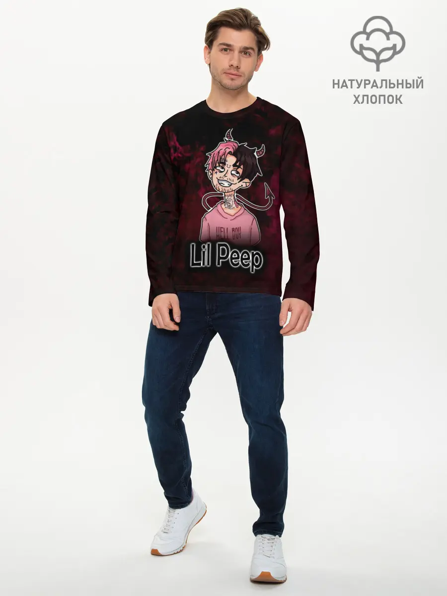Мужской лонгслив базовый / Lil Peep (P007_P004ooo1786039, P004ooo1786039)