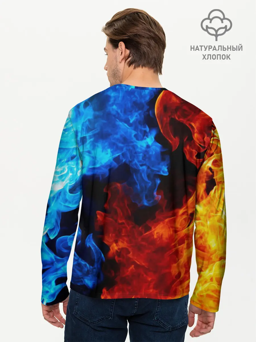 Мужской лонгслив базовый / Marshmello Fire (P007_P004ooo1788553, P004ooo1788553)
