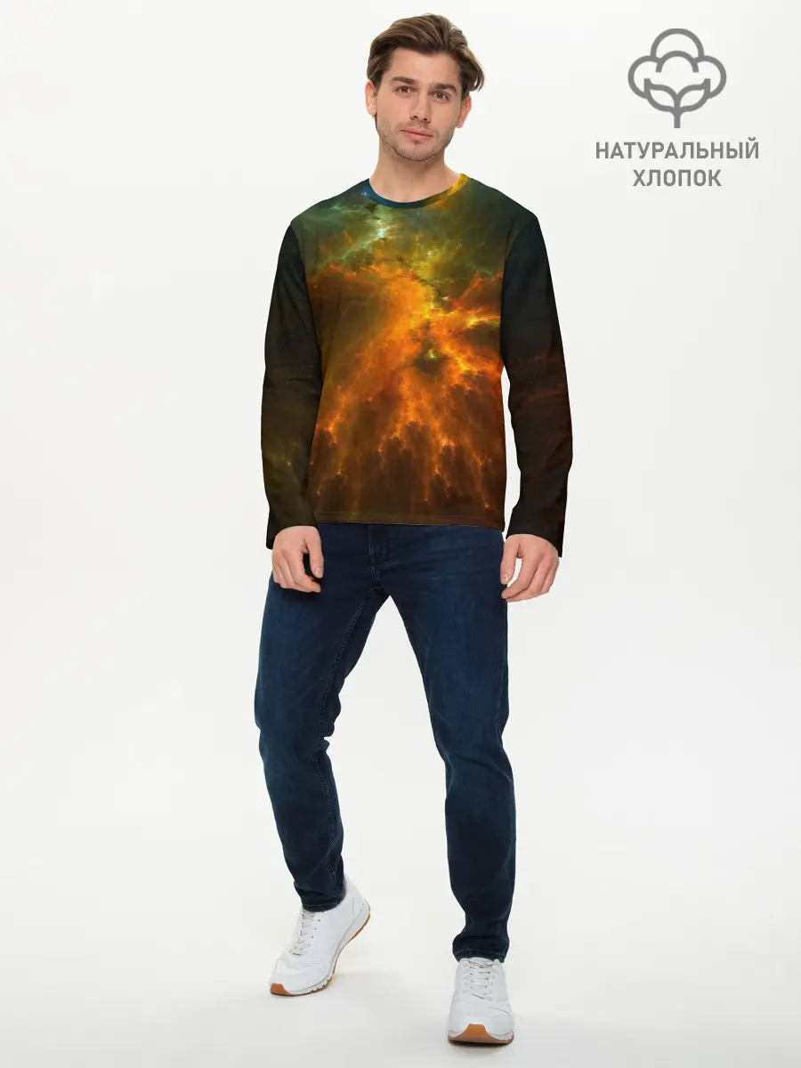 Мужской лонгслив базовый / Cosmos (P007_P004ooo1788577, P004ooo1788577)