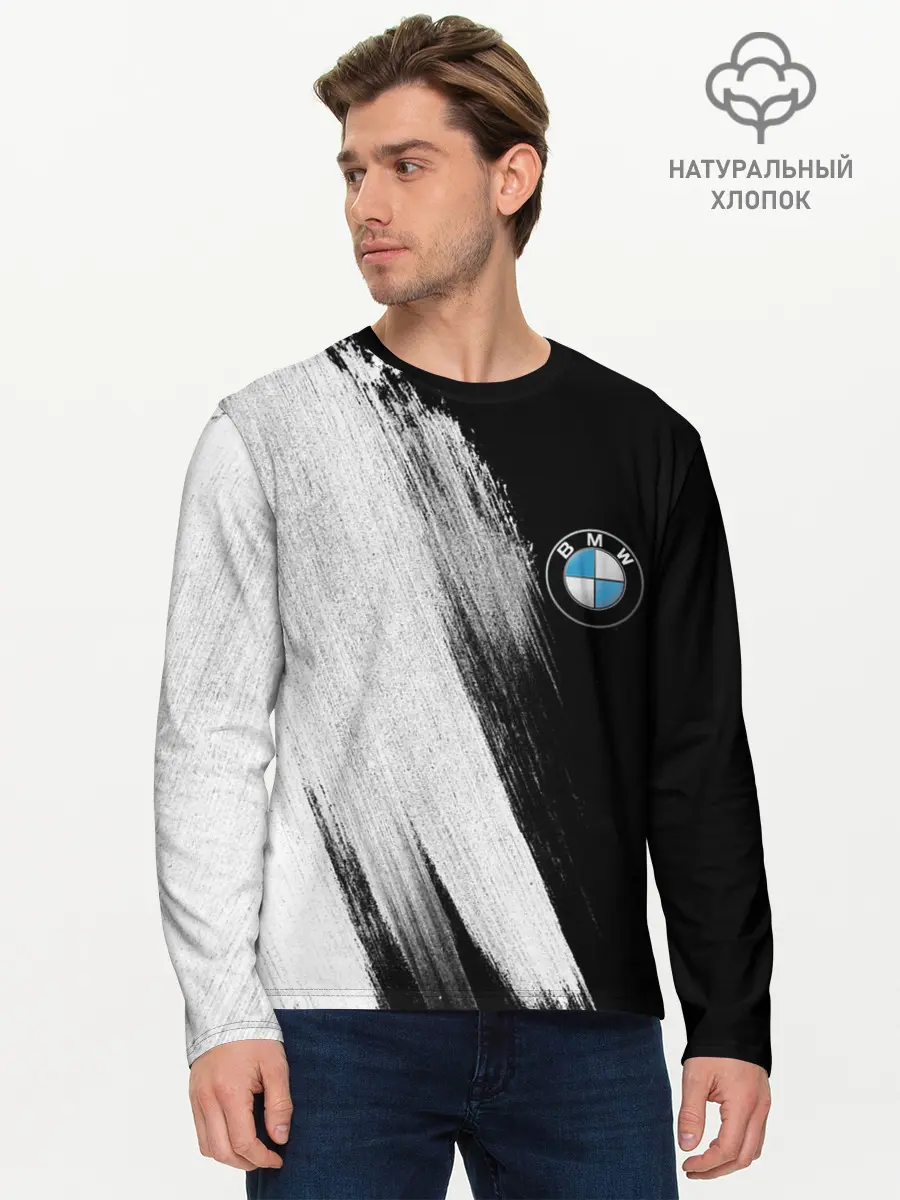 Мужской лонгслив базовый / BMW (P007_P004ooo1792507, P004ooo1792507)