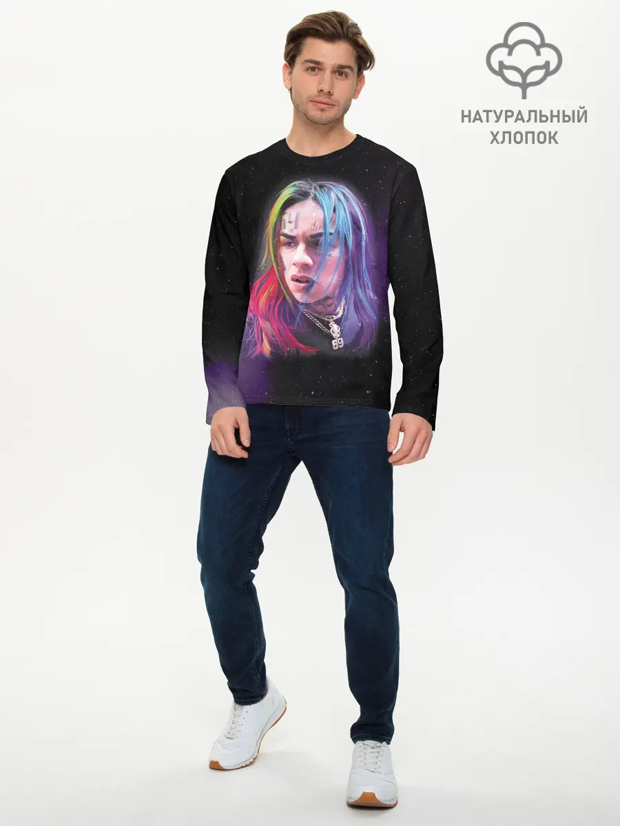 Мужской лонгслив базовый / Rap (P007_P004ooo1795655, P004ooo1795655)
