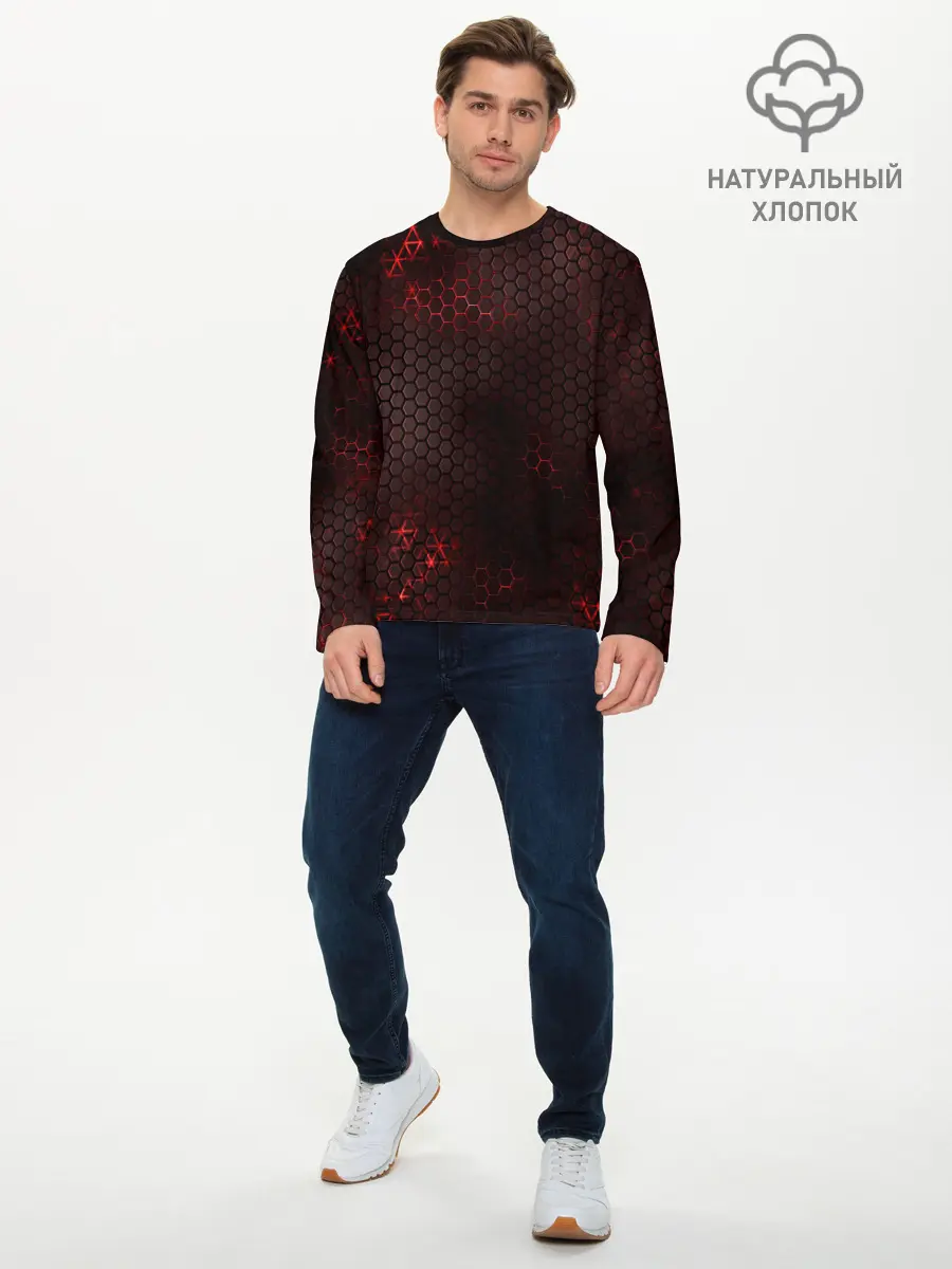 Мужской лонгслив базовый / СТАЛЬНАЯ БРОНЯ (P007_P004ooo1795841, P004ooo1795841)
