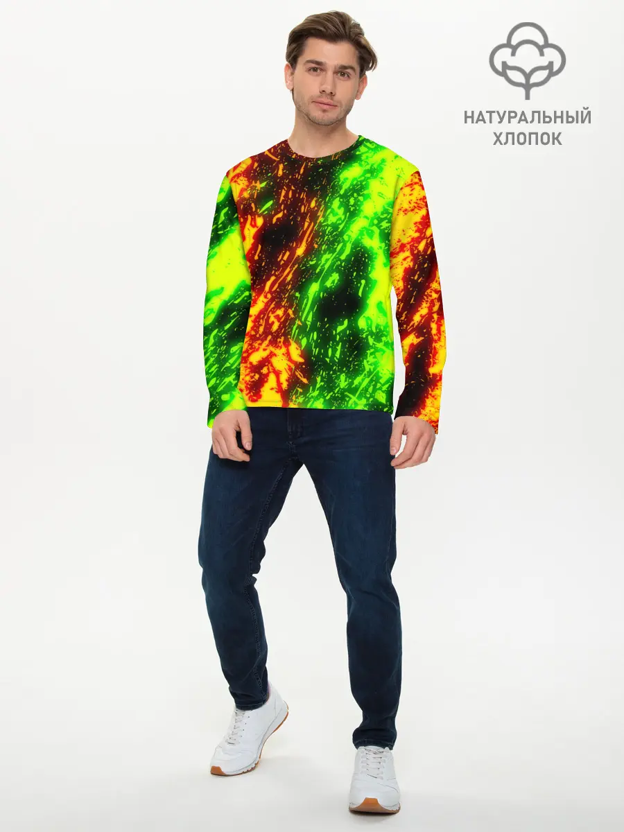 Мужской лонгслив базовый / TOXIC FLAME (P007_P004ooo1794849, P004ooo1794849)