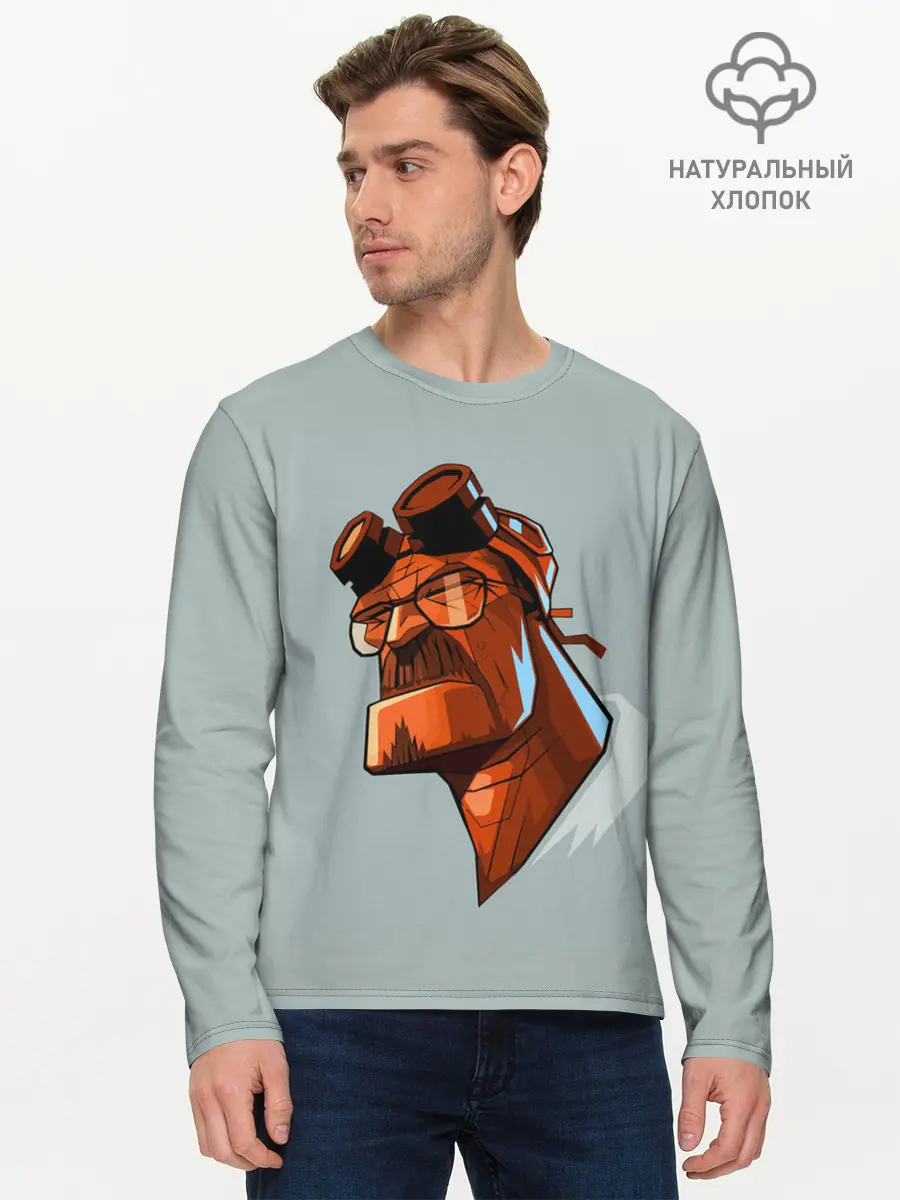 Мужской лонгслив базовый / Hellbad (P007_P004ooo1795289, P004ooo1795289)